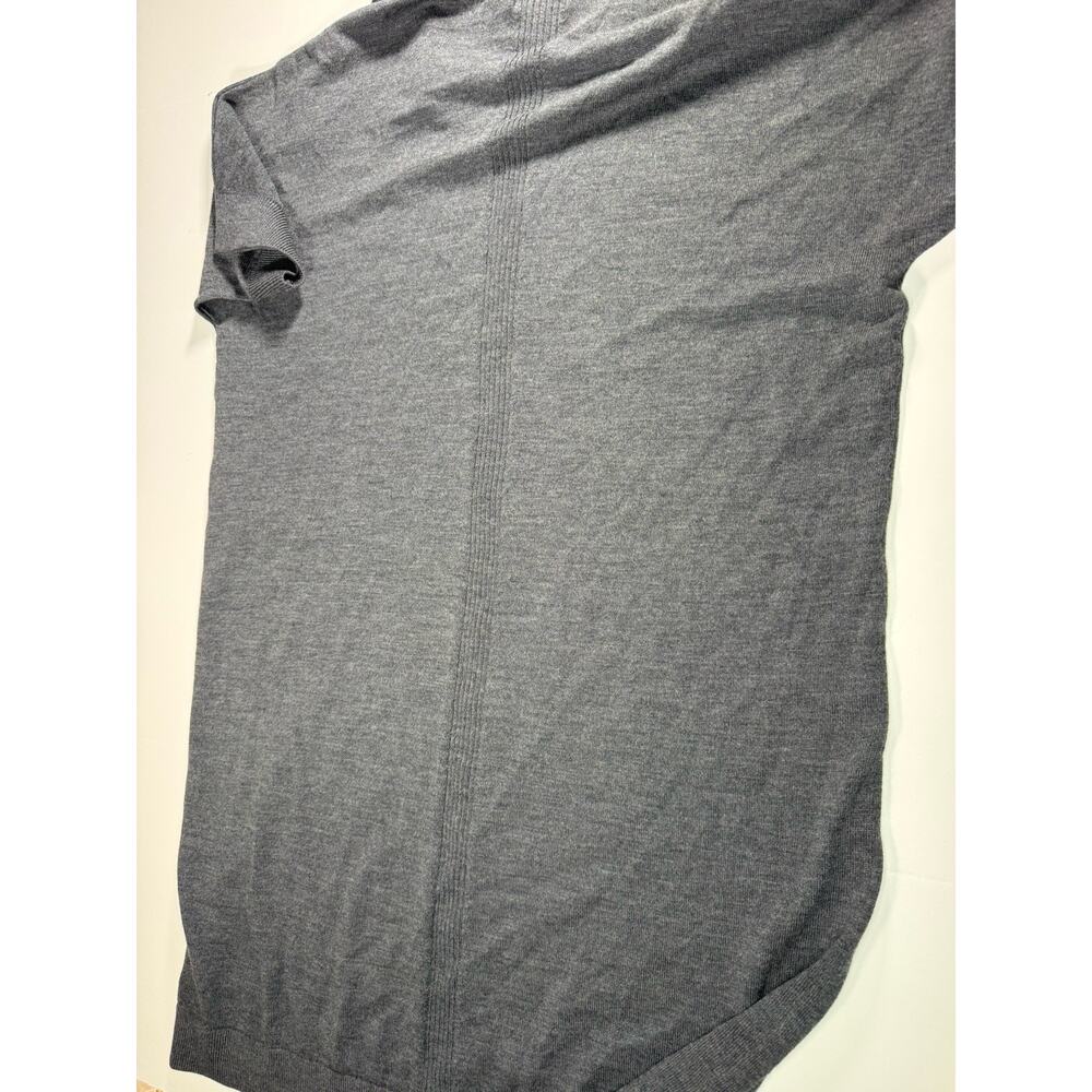Lands' End women's Large Grey cowl neck merino wool pullover sweater dress - Picture 5 of 5